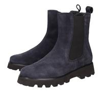 Stiefelette SIOUX "Meredira-750-H", Damen, Gr. 37.5 (UK 4 1/2), blau (dunkelblau), Obermaterial: 100% Kalbsveloursleder CAVL. 100% Gummi rubber., Schuhe Stiefelette (74914833-37,5) dunkelblau