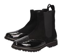 Stiefelette SIOUX "Meredith-751-H", Damen, Gr. 41 (UK 7), schwarz, Obermaterial: 50% Kalbslackleder CAPA. 50% Lammveloursleder LAVL. 100% Gummi rubber., Schuhe Stiefelette (30283120-41) schwarz