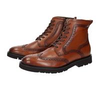 Stiefelette SIOUX "Rogtanos-702-WF", Damen, Gr. 47 (UK 12), braun (cognac), Obermaterial: 100% Kalbsleder CAL. 100% Gummi rubber., Schuhe Stiefelette (22156832-47) cognac