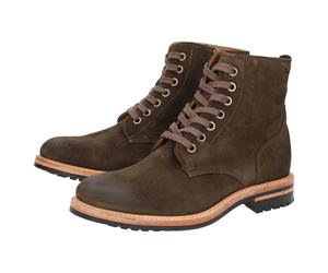 Stiefelette SIOUX "Tils bootie 003", Damen, Gr. 46,5 (UK 11 1/2), grün, Obermaterial: 100% Kalbsveloursleder CAVL. 100% Gummi rubber., Schuhe Stiefelette (97790663-46,5) grün