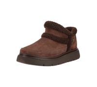 Stiefelette SKECHERS "Skechers Stiefelette Leder", Damen, Gr. 37, braun (chocolate), Leder, Schuhe Stiefelette (79296447-37) chocolate