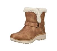 Stiefelette SKECHERS "Skechers Stiefelette Lederimitat/Textil", Damen, Gr. 39, braun (mittelbraun), Lederimitat, Textil, Schuhe Stiefelette (53788900-39) mittelbraun