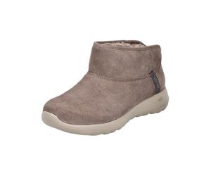 Stiefelette SKECHERS "Skechers Stiefelette Veloursleder", Damen, Gr. 39, braun, Veloursleder, Schuhe Stiefelette (25865757-39) braun