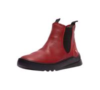 Stiefelette SOFTINOS "softinos Stiefelette Leder/Textil", Damen, Gr. 39, rot, Leder, Textil, Schuhe Stiefelette (51812324-39) rot
