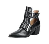 Stiefelette STEVE MADDEN "STEVE MADDEN Stiefelette Leder", Damen, Gr. 38, schwarz, Leder, casual, Schuhe (64531207-38) schwarz