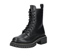 Stiefelette STEVE MADDEN "STEVE MADDEN Stiefelette Leder/Textil", Damen, Gr. 36, schwarz, Leder, Textil, Schuhe Stiefelette (89798932-36) schwarz