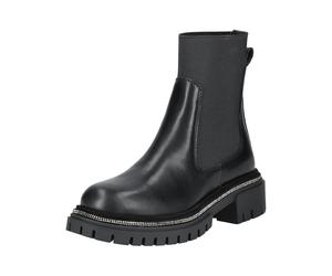 Stiefelette STEVE MADDEN "STEVE MADDEN Stiefelette Leder/Textil", Damen, Gr. 37, schwarz, Leder, Textil, Schuhe Stiefelette (78738815-37) schwarz