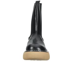 Stiefelette STEVE MADDEN "STEVE MADDEN Stiefelette Leder/Textil", Damen, Gr. 39, schwarz, beige, Leder, Textil, Schuhe Stiefelette (99912129-39) schwarz, beige