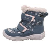 Superfit Mädchen Crystal Warm Gefütterte Gore-tex Schneestiefel, Blau Silver 8020, 28 EU Weit