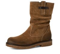 Stiefelette TAMARIS, Damen, Gr. 36, braun, Veloursleder, used, Schuhe Stiefelette, Blockabsatz, Kurzstiefel mit praktischem Innenreißverschluss (95760342-36) braun