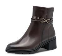 Stiefelette TAMARIS, Damen, Gr. 38, braun (mokka), Schuhe Stiefelette, Blockabsatz, Boots mit Zierriemen und Schmuckelement (90887965-38) mokka