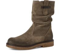 Stiefelette TAMARIS, Damen, Gr. 38, grün (mintgrün), Veloursleder, used, Schuhe Stiefelette, Blockabsatz, Kurzstiefel mit praktischem Innenreißverschluss (12499741-38) mintgrün