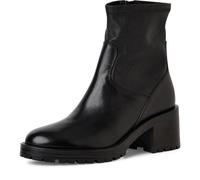 Stiefelette TAMARIS, Damen, Gr. 38, schwarz, Leder, Lederimitat, unifarben, Schuhe Stiefelette, Blockabsatz, Herbstboots, Businessschuh mit Touch It-Ausstattung (90385706-38) schwarz