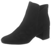 Stiefelette TAMARIS, Damen, Gr. 38, schwarz, Textil, Schuhe Stiefelette, Blockabsatz, Ankleboots, Abendschuh in veganer Verarbeitung (72270554-38)