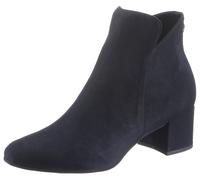 Stiefelette TAMARIS, Damen, Gr. 40, blau (dunkelblau), Textil, Schuhe Stiefelette, Blockabsatz, Ankleboots, Abendschuh in veganer Verarbeitung, Topseller (31665910-40) dunkelblau