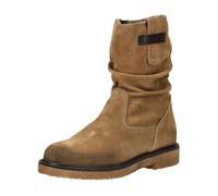 Stiefelette TAMARIS, Damen, Gr. 38, braun, Veloursleder, used, modisch, Schuhe, Blockabsatz, Kurzstiefel mit praktischem Innenreißverschluss (95760342-38) braun