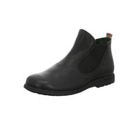 Think Shoes Damen Stiefelette RENTO Chelsea-Boots chromfrei gegerbtes Leder gefüttert Schwarz Gr 38