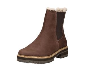 Stiefelette TOMS "TOMS Stiefelette Leder/Textil", Damen, Gr. 40, dunkelbraun, Leder, Textil, Schuhe Stiefelette (13313513-40) dunkelbraun