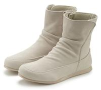 Stiefelette VIVANCE "Stiefel, Boots", Damen, Gr. 39, grau (hellgrau, creme), Obermaterial: 100% Rindsleder. Decksohle: 100% Textilmaterial. Futter: 100% Textilmaterial. Laufsohle: 100% Synthetik, Velo