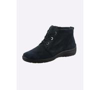 Stiefelette WALDLÄUFER, Damen, Gr. 4,5, blau (marine), Veloursleder, Basic, Schuhe Stiefelette (14088938-4,5) marine
