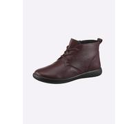 Stiefelette WALDLÄUFER, Damen, Gr. 7, rot (dunkelrot), Glattleder, Rindsleder, Basic, Schuhe Stiefelette (77642847-7) dunkelrot