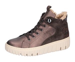 Stiefelette WALDLÄUFER "H-Livia", Damen, Gr. 6,5, braun (schwarzbraun), Schuhe Stiefelette, Schnürboots, Komfort-Stiefelette in Bequemweite G (= weit) (52566248-6,5) schwarzbraun