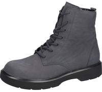 Stiefelette WALDLÄUFER "H-Quinn", Damen, Gr. 8 (42), grau, Nubukleder, Basic, Schuhe Stiefelette, Komfortboots, Schnürboots in Bequemweite H (=sehr weit) (92632263-8) grau
