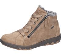 Stiefelette WALDLÄUFER "H-Teresa", Damen, Gr. 8,5 (42,5), beige (hellbraun), Veloursleder, Schuhe Stiefelette, Winterboots, Schnürboots mit TEX-Membrane, H-Weite (82058419-8,5) hellbraun