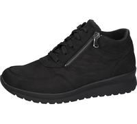 Stiefelette WALDLÄUFER "K-Sunny", Damen, Gr. 5,5 (38,5), schwarz, Nubukleder, Basic, Schuhe Stiefelette, Komfortboots, Bequemschuh in K-Weite = extraweit, mit Reißverschlüssen (21900558-5,5) schwarz