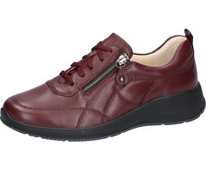 Stiefelette WALDLÄUFER "Kalea", Damen, Gr. 4,5 (37,5), rot (choc brunello), Nappaleder, Schuhe Stiefelette, Bequemschuh, Winterboots in Komfortweite H (= sehr weit) (60048115-4,5) choc brunello