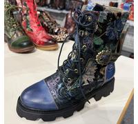 Stiefeletten/Boot in blau - Gr. - 40