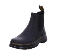Chelseaboots DR. MARTENS "Embury", Herren, Gr. 47, schwarz, Leder, Schuhe Chelseaboots, Blockabsatz, Stiefelette, Schlupfboots mit Logoschriftzug (83247768-47) schwarz