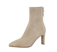 Stiefeletten Damen Klassisch Wildleder Halbstiefel Mode Spitz Schlupfschuhe Niederung Stiefel mit Schnalle Elegant Kurzstiefel Übergangsstiefel Halbhohe Ankle Boots Halbhoch Damenstiefel a422