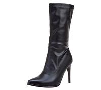 Stiefeletten Damen Klassisch Wildleder Halbstiefel Spitz Schlupfschuhe Niederung Stiefel Mit Schnalle Kurzstiefel Übergangsstiefel Halbhohe Ankle Boots Halbhoch Damenstiefel Schneestiefel K155