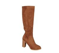 Stiefeletten Damen Mit Absatz - Wildleder Westernstiefel Elegant Damenstiefel Schlupfstiefel High Heels Stiefel Weitschaftstiefel Kniehohe Stiefel Reißverschluss Spitz Winterstiefel Booties Gr.36-43