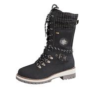 Stiefeletten Damen Retro Combat Boots Cowboy Stiefeletten Damen mit Schnürung Cowboystiefel mit Damen Stiefelette Western Stiefel Damen Westernstiefel Stiefel Damen Kurzstiefel mit Gürtel Winter