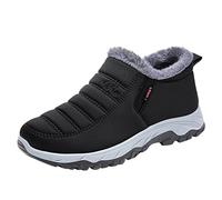 Stiefeletten Gefüttert Herren Wandern Trekkingschuhe Orthoschuhe Gefütterte Wanderschuhe Herrenstiefel Warme Mode Winter Schuhe Casual Stiefel Rutschfeste Outdoor Stiefelette Wasserdicht Winterschuhe