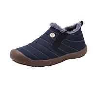 Stiefeletten Herren Winter Warme Rutschfeste Wasserdicht Casual Schneestiefel Wanderschuhe Gefütterte Orthoschuhe Wandern Winter Snow Wanderschuhe Stiefel Barfußschuhe Schneestiefe Schuhe Leichte