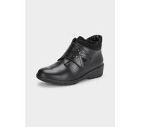 Stiefeletten mit Klettverschluss schwarz 38,5