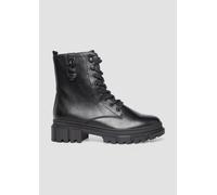 s.Oliver Damen Stiefeletten ohne Absatz zum Schnüren Vegan, Schwarz (Black), 37 EU