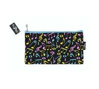 Stiftemäppchen schwarz mit bunten Noten