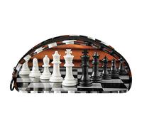 Stifttasche Schach A01 Aufbewahrungstasche Reißverschluss-Stifttasche Reise-Kosmetik-Organizer