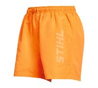 STIHL Badehose Gr. M orange - Herren Badeshorts mit Mesh-Innenhose, Seitentaschen