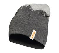 STIHL Beanie FOREST, grau - gestrickte Mütze mit Baummuster und Looplabel