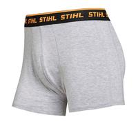 Stihl Boxershorts 2er-Pack LOGO Schwarz/Grau - L