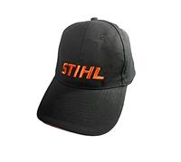 Stihl Golfmütze, Base Cap, Baseball Cap, Schwarz, Orange, 100% Baumwolle