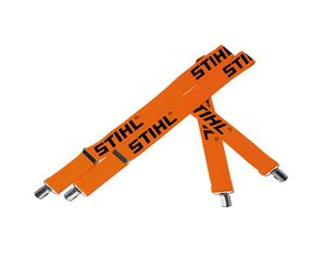 STIHL Hosenträger Orange mit Metallklips - Länge 110 cm
