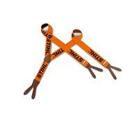 STIHL Hosenträger orange zum Knöpfen, Länge 120 cm, Lederlaschen für Bundhosen, unisex