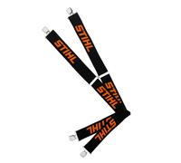 STIHL Hosenträger schwarz mit Metallklips 130 cm für Bundhosen ohne Kunststoffinlay Unisex