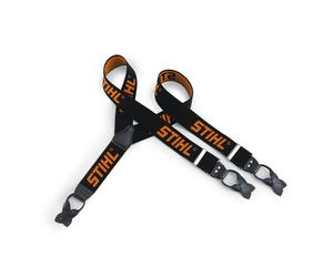 Stihl Hosenträger, schwarz/or. z. Knöpfen Länge 110 cm,